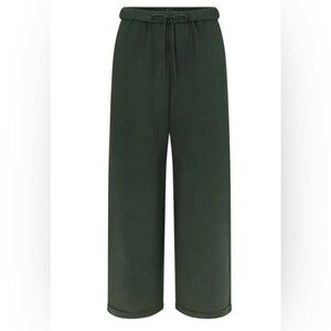 NWT SKIMS Fleece Straight Leg sweatpants in Spruce- SOLD OUT!